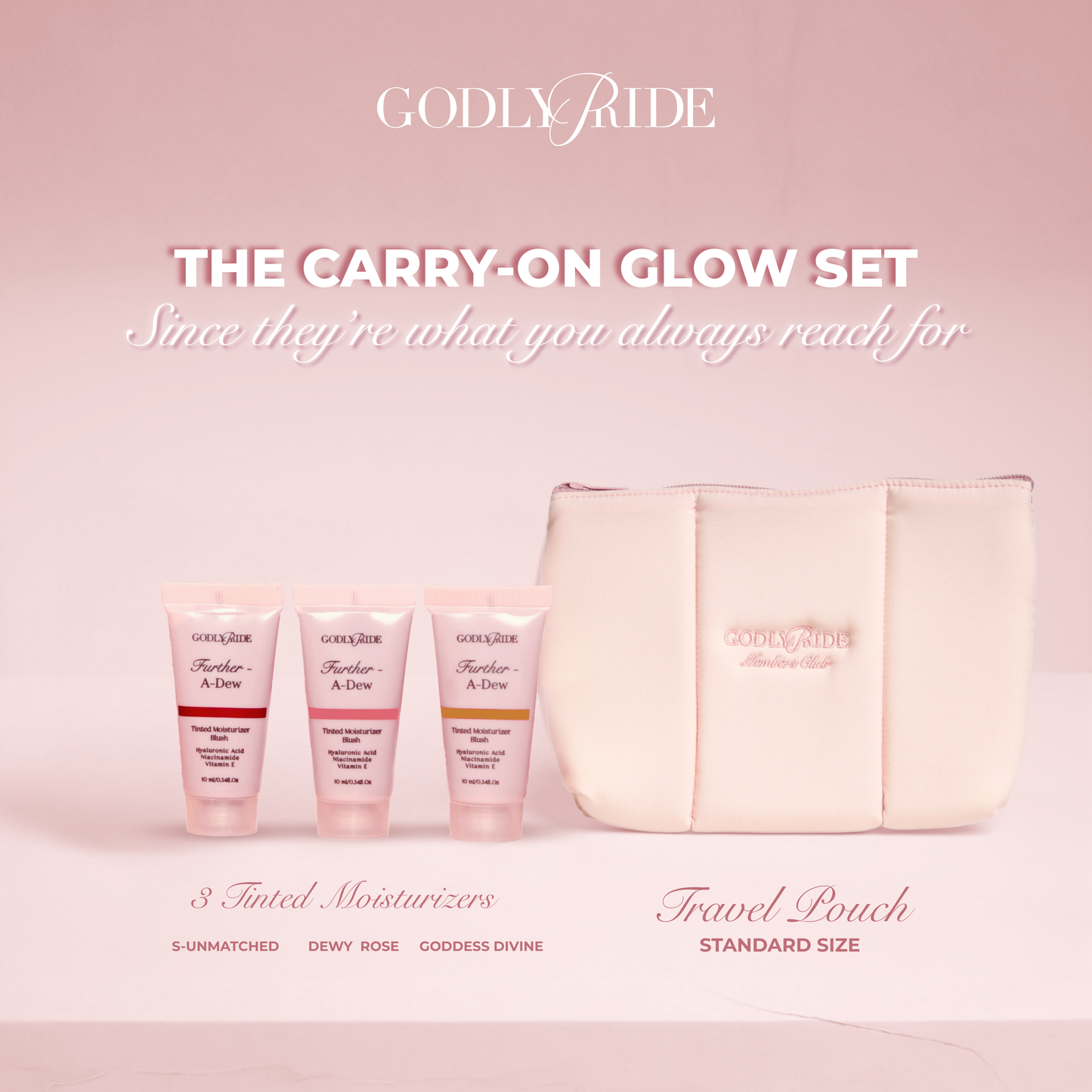 The carry-on Glow Set
