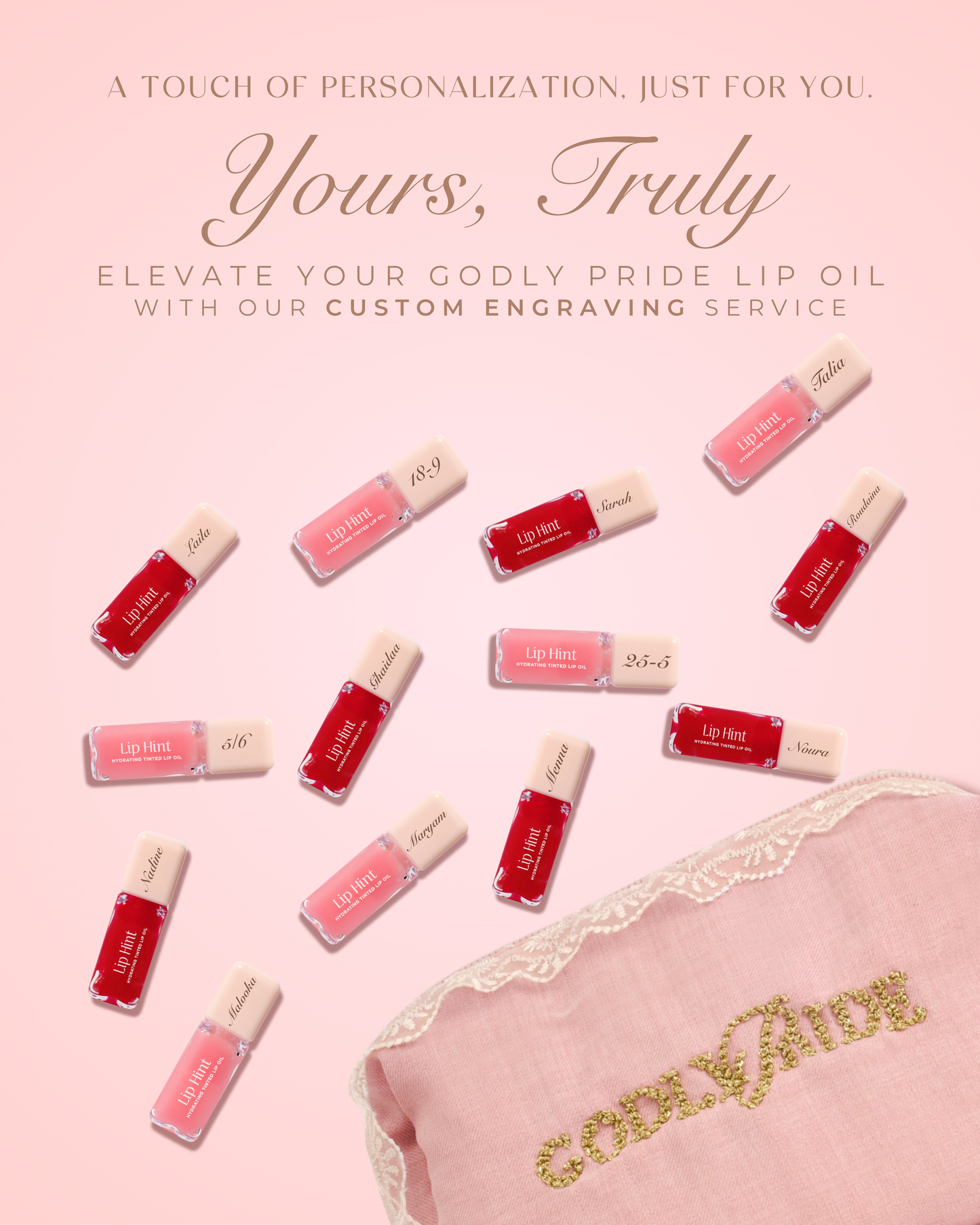Engrave your Lip Hint Hydrating Tinted Lip Oil